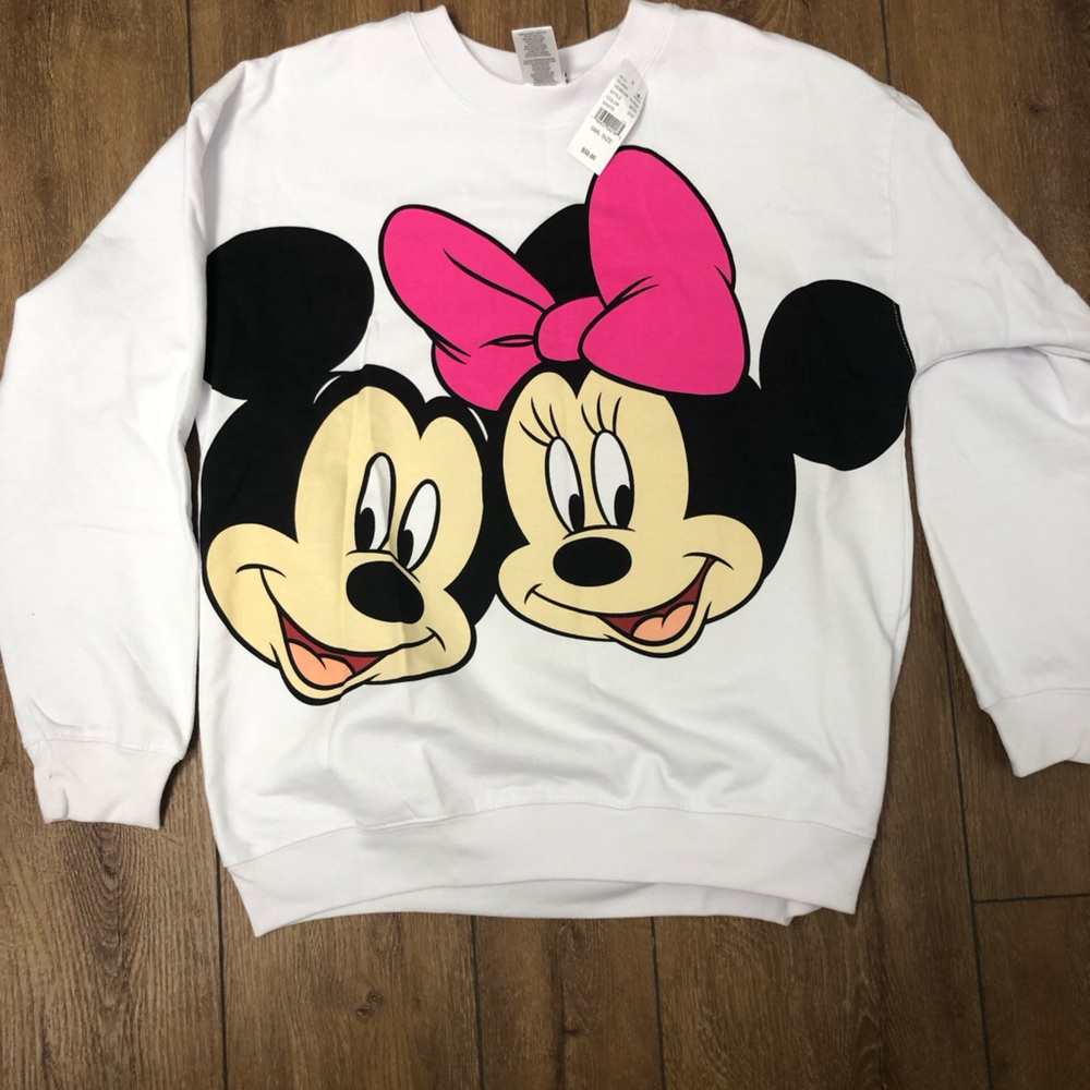 Adorable Mickey and Minnie PAC Sun sweatshirt